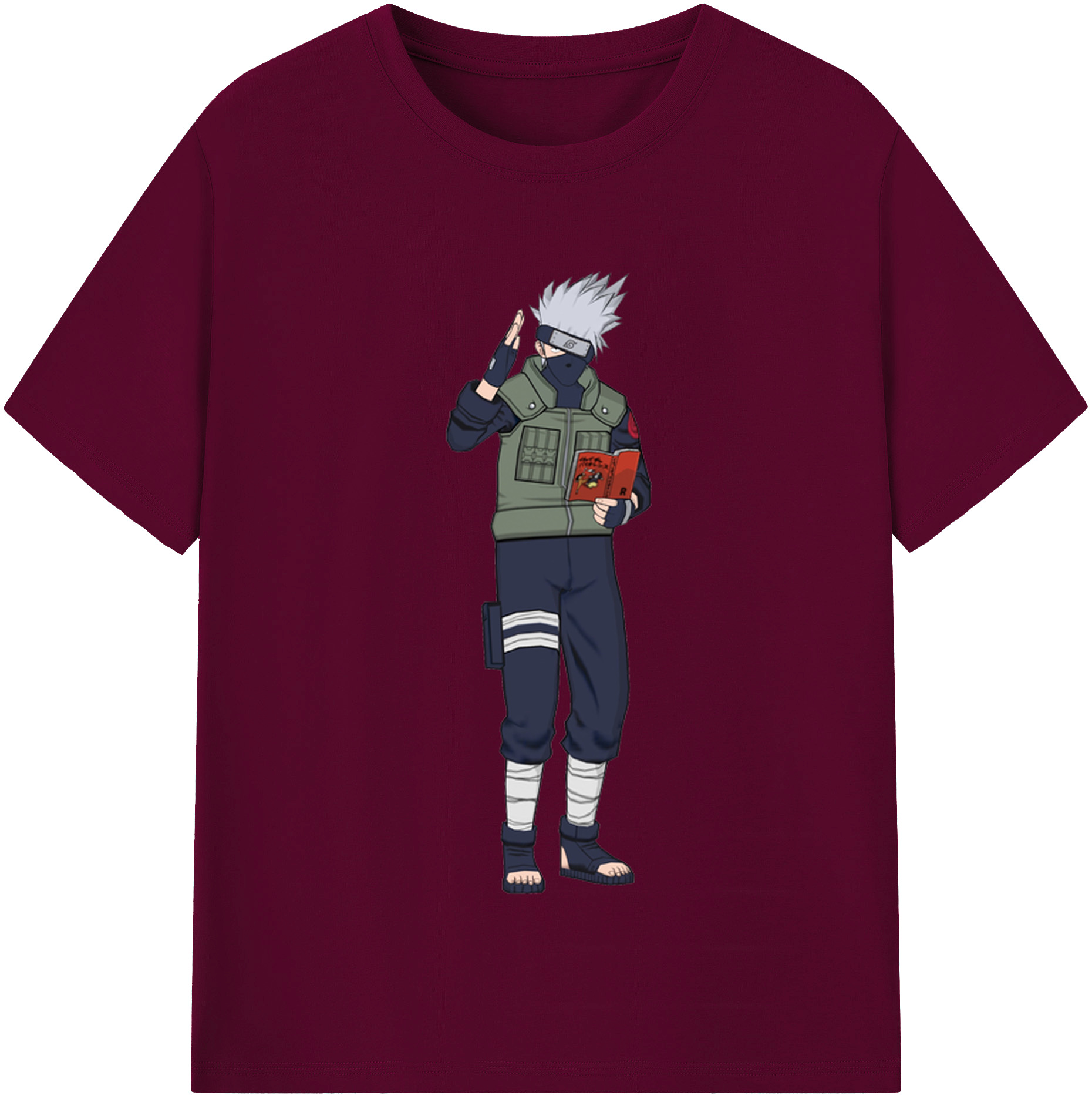 （画像用） NARUTO -ナルト- はたけ カカシ Hatake Kakashi レディースカジュアルプリントTシャツ（綿100％）